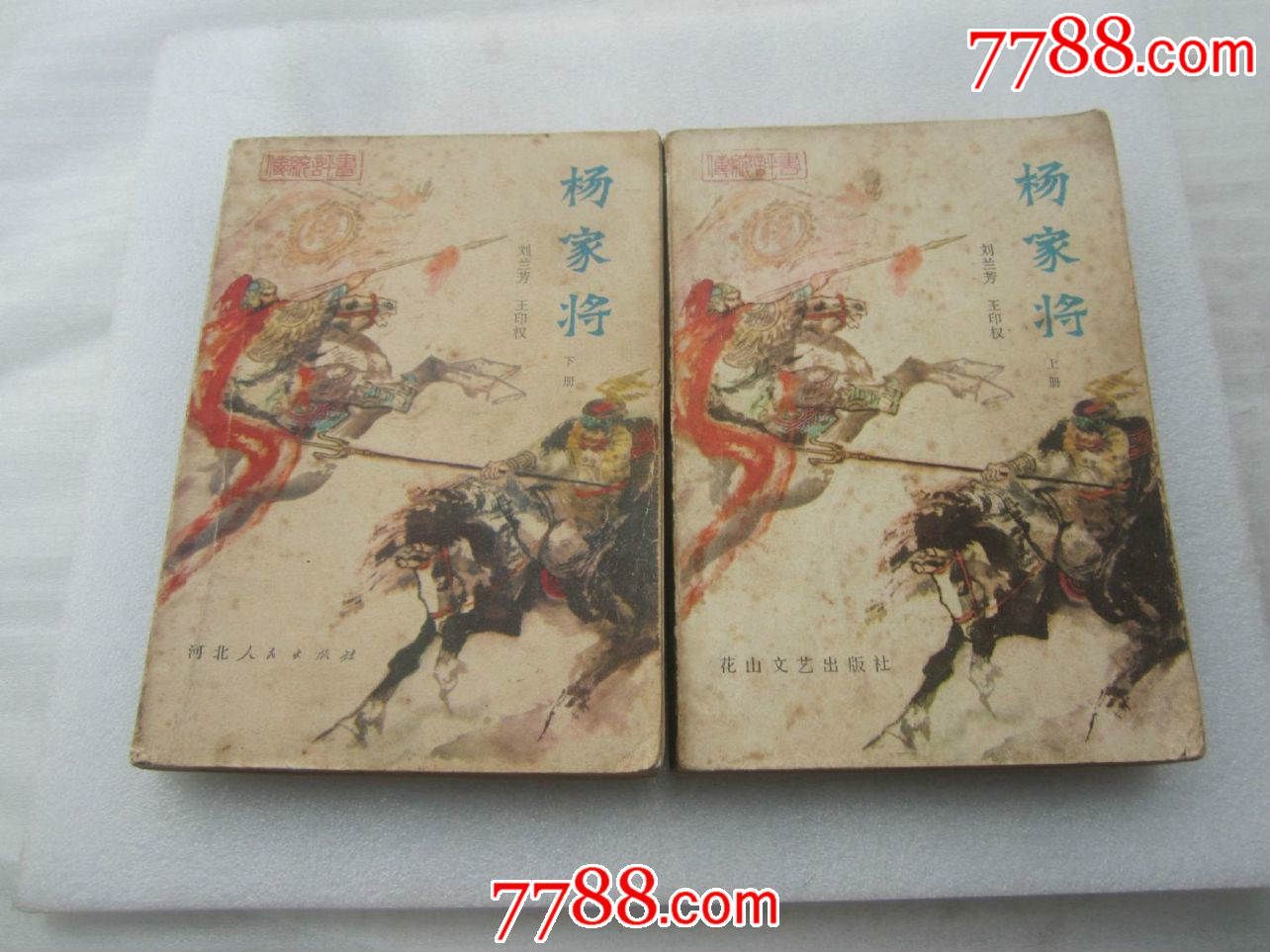 80年代古典小说《杨家将》(上下)全2两册,配图本