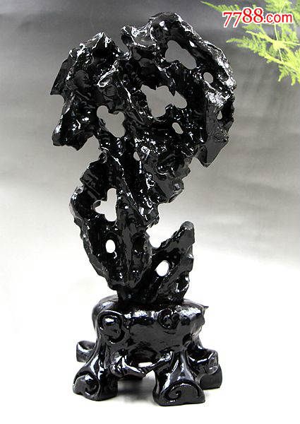 奇石头原石矿物晶体天然英德石黑太湖石原石造型石观赏石供石26
