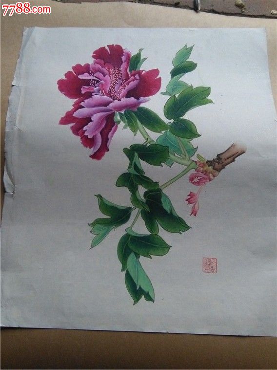 书画画片:老的非常精美漂亮的名家真迹宣纸绘画的画片