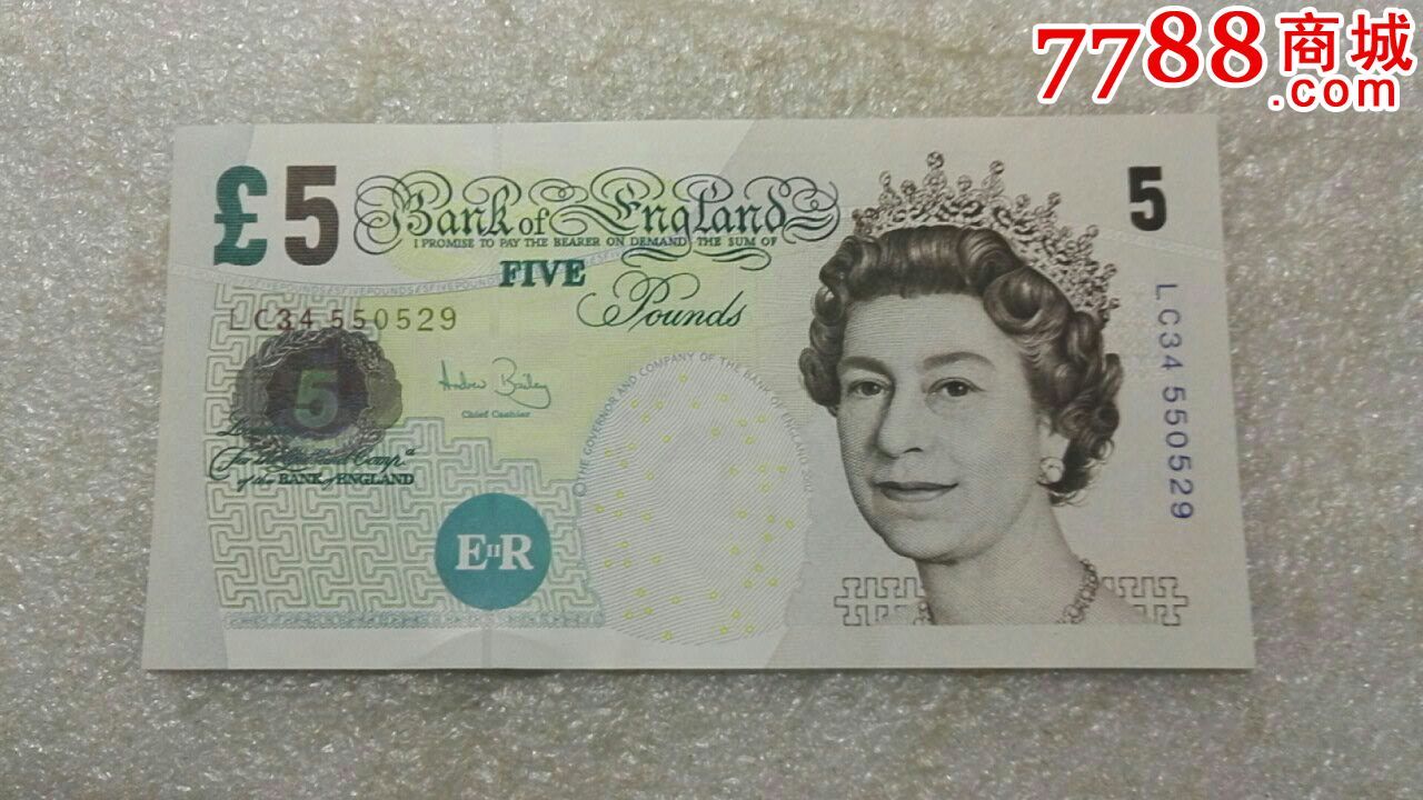 英国新版5英镑塑料钞-se43098855-外国钱币-零售-7788收藏__中国收藏