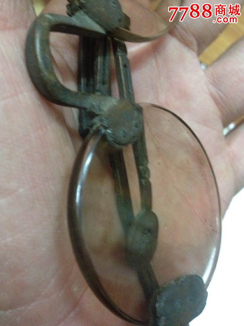 完整清代水晶眼镜