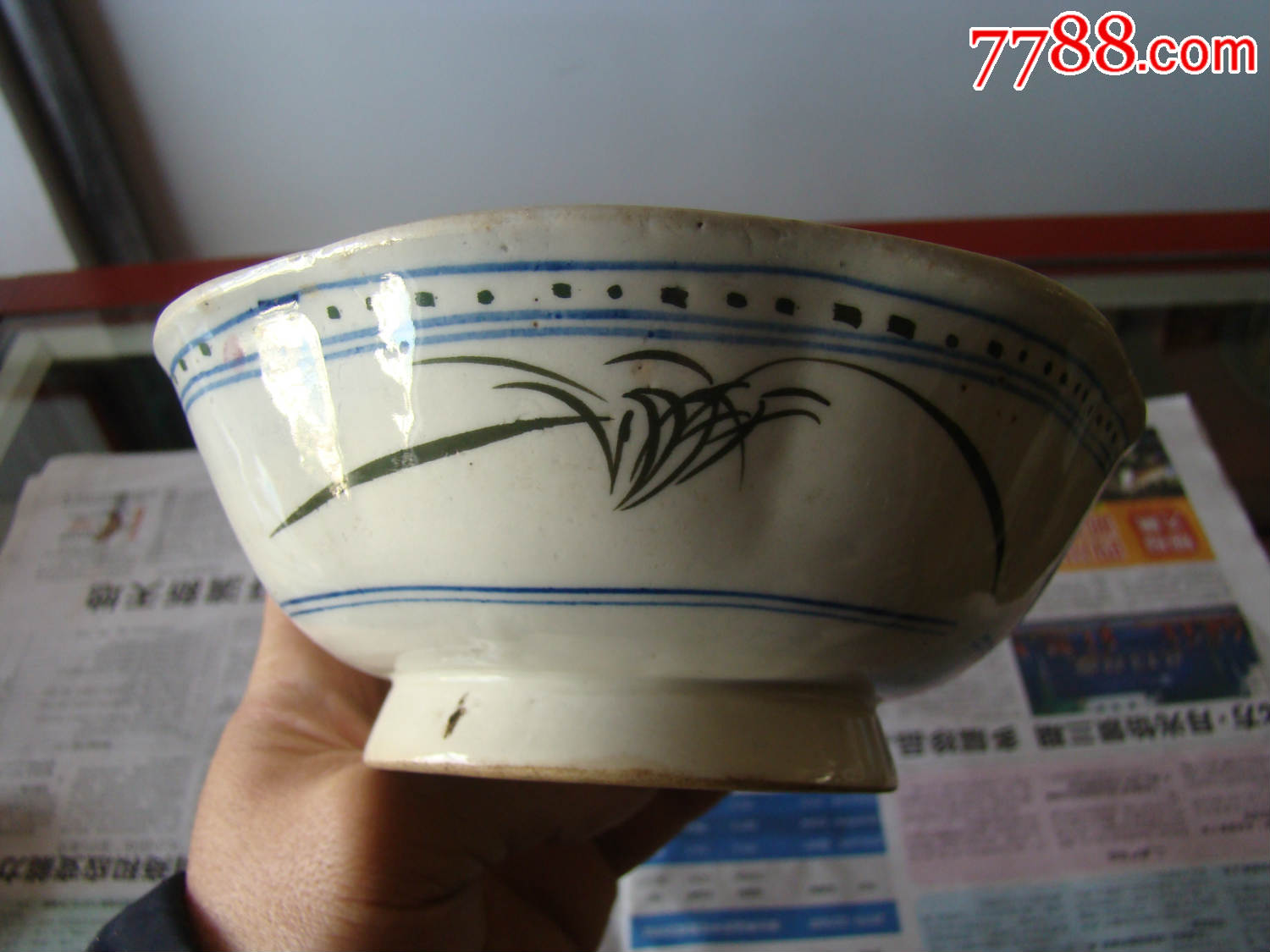青花八角碗