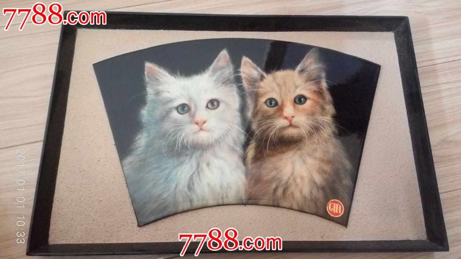 小猫漆画