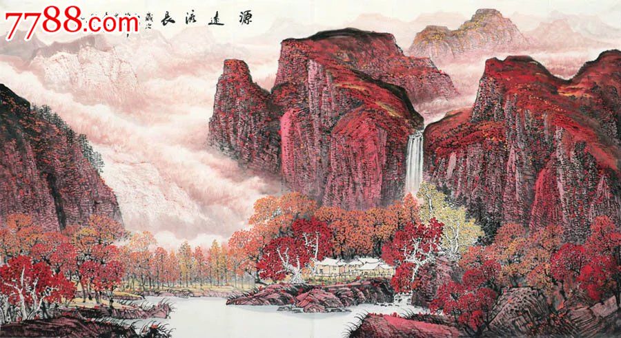 李新·六尺精品山水27-8-价格:1000元-se46494227-山水国画原作-零售