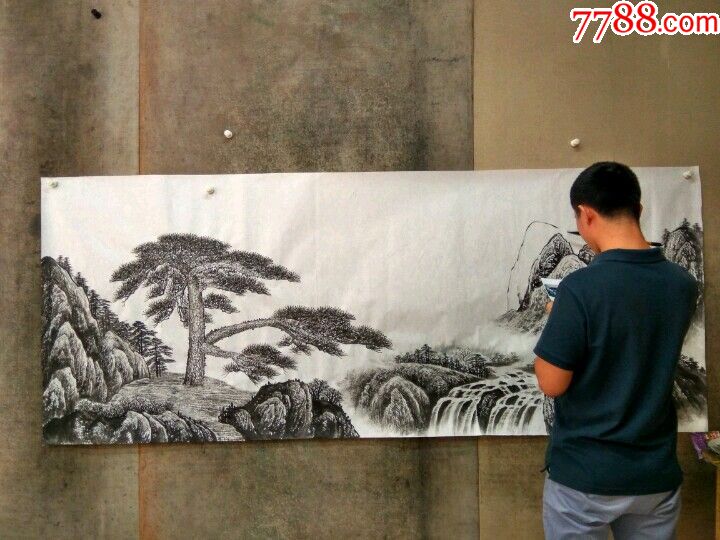 迎客松接受定制作品