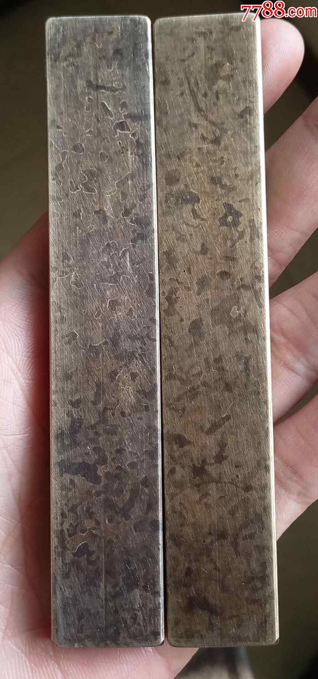 新六骏图铜镇纸一对