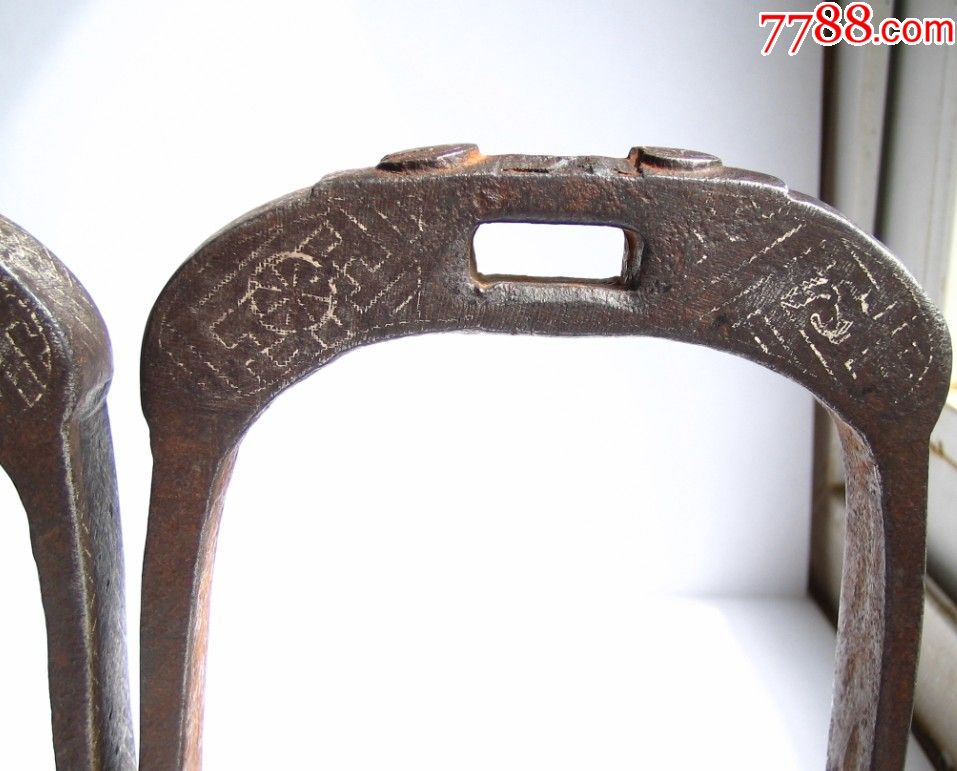 包老包真清代一对错银铁马镫_价格6000元【林家古玩店】_第5张_7788