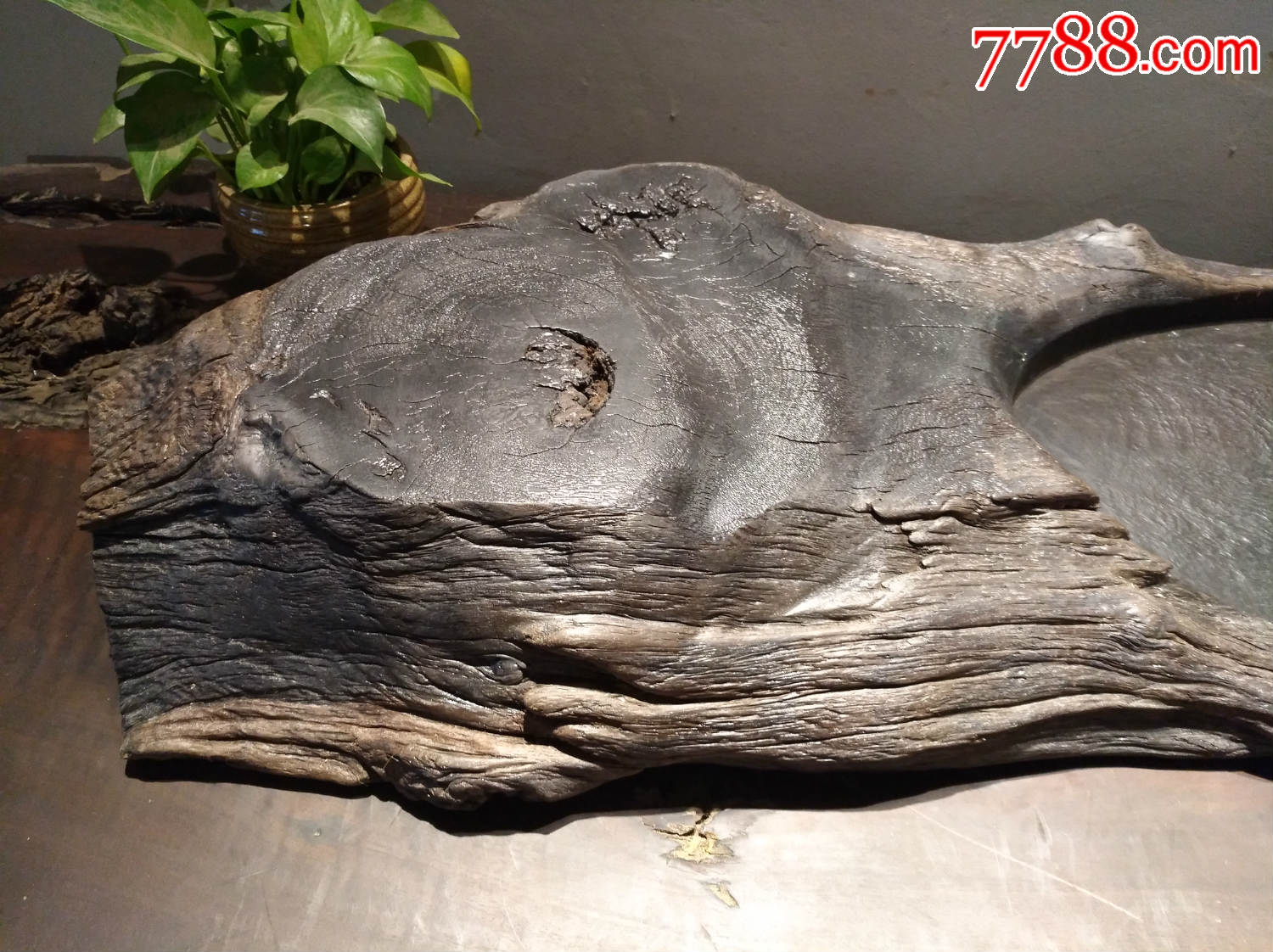 精品乌木茶盘阴沉铁力木茶盘