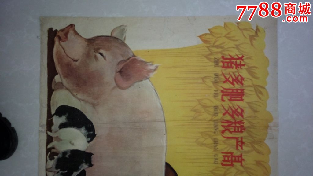 1959年宣传画:猪多,肥多,粮产高(对开宣传画)