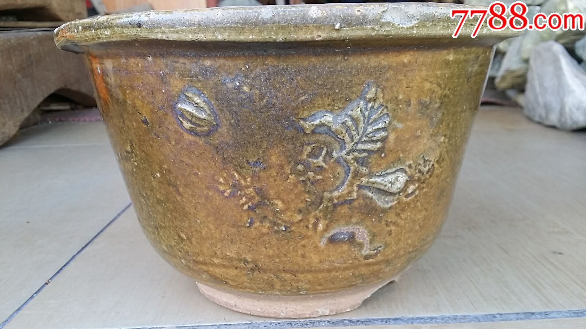 清代老花盆