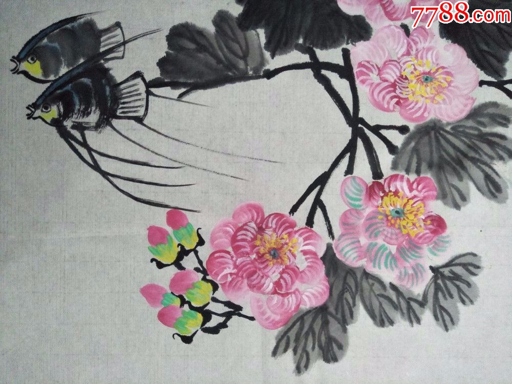 90年代全手绘花鸟画(.)批发价---一手货源,陆续上传