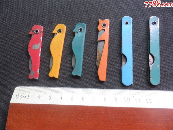 上世纪70-80年代老式学习用品小鸟造型老式铅笔刀一组合售.3_价格25.