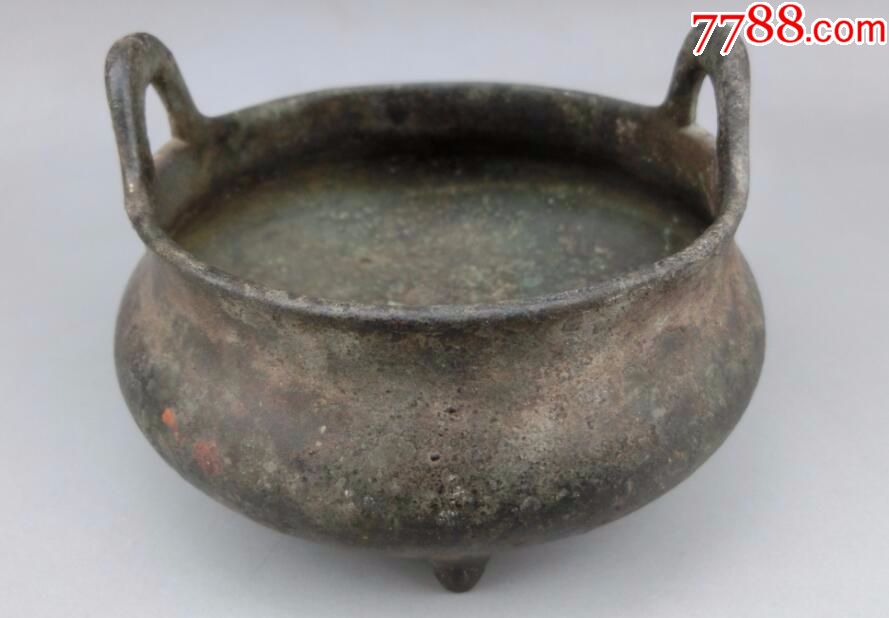 传世美品,一眼开门,原味包浆,清仿明宣德炉