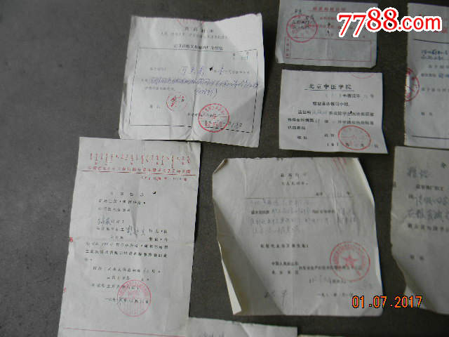 探亲搭配供粮证明,介绍信等14份