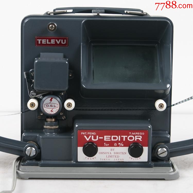 西洋古董Televu8毫米8mm电影胶片看片器剪辑