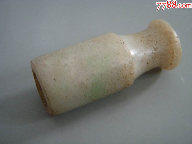 老翡翠烟嘴民国真品