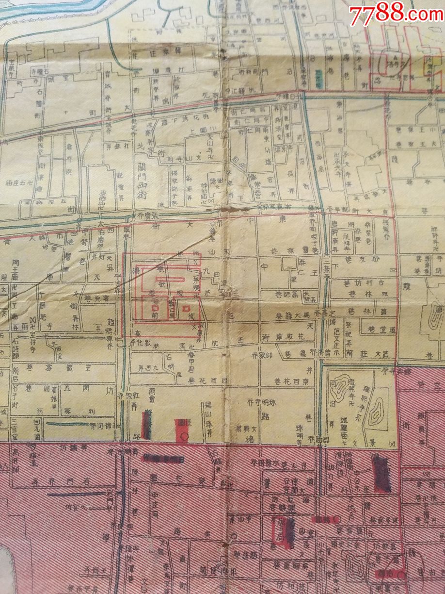 民国,最近苏州游览地图_民国旧书_铜梁老孙【