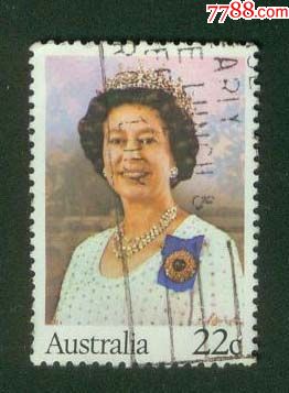 澳大利亚信销票1980年丽莎白女王54岁生日-大