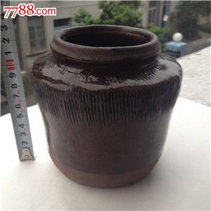 酱釉紫砂罐