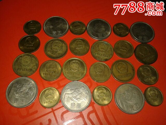 黄亮亮的81年长城币六套合售~~包真基本无磕