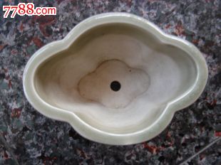 文革瓷花盆30,花盆梅花中国汝瓷.