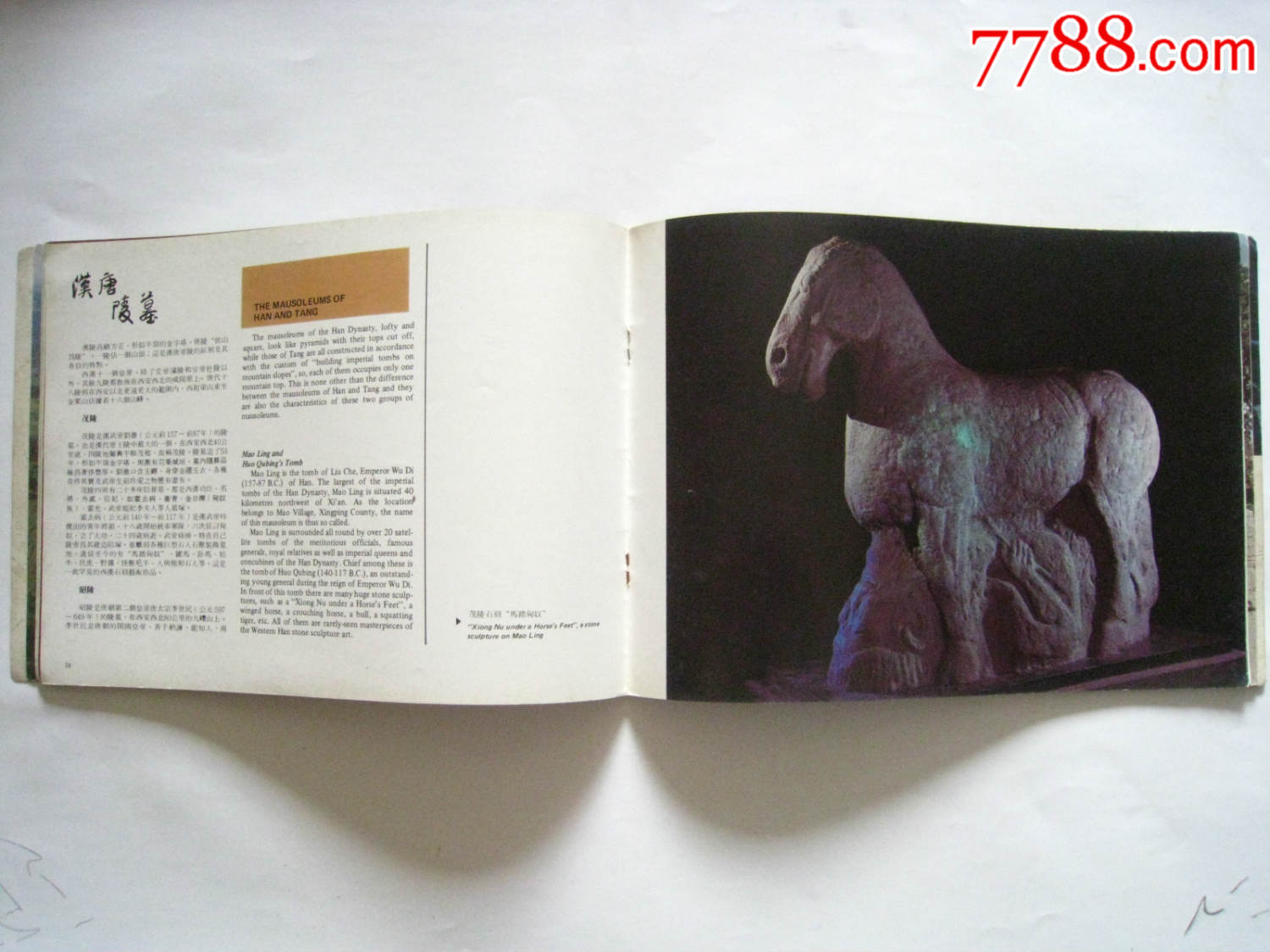 80年代历史文化名城西安中英文双语画册(朝花