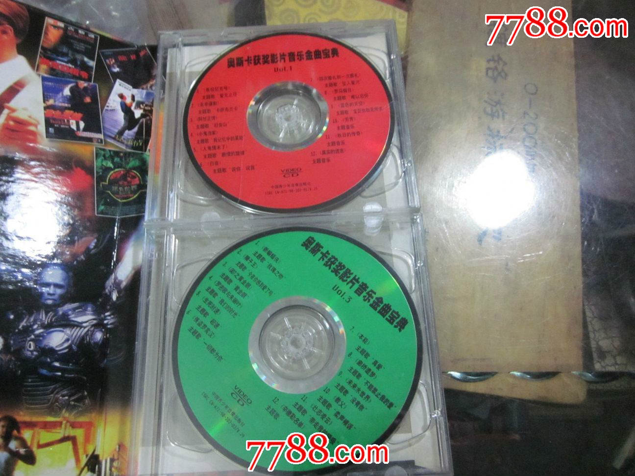 正版vcd《奥斯卡获奖影片音乐金曲宝典》4碟装