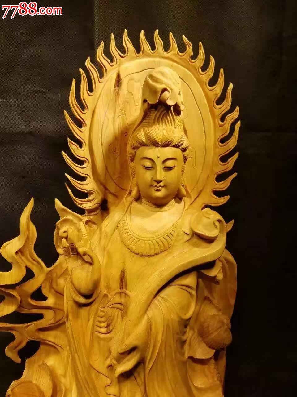 品名如意观音材质崖柏