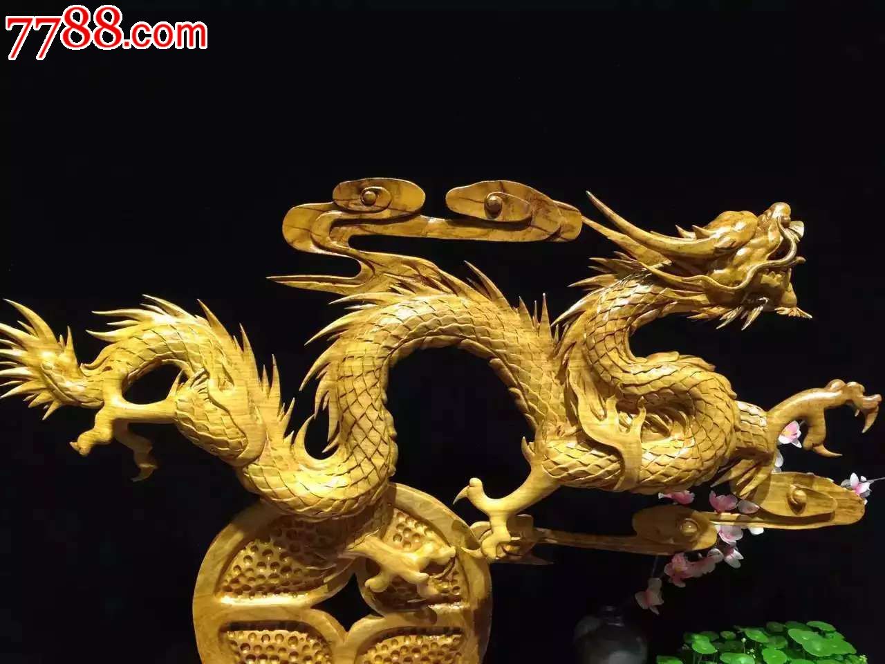 材质老挝花梨品名钱龙