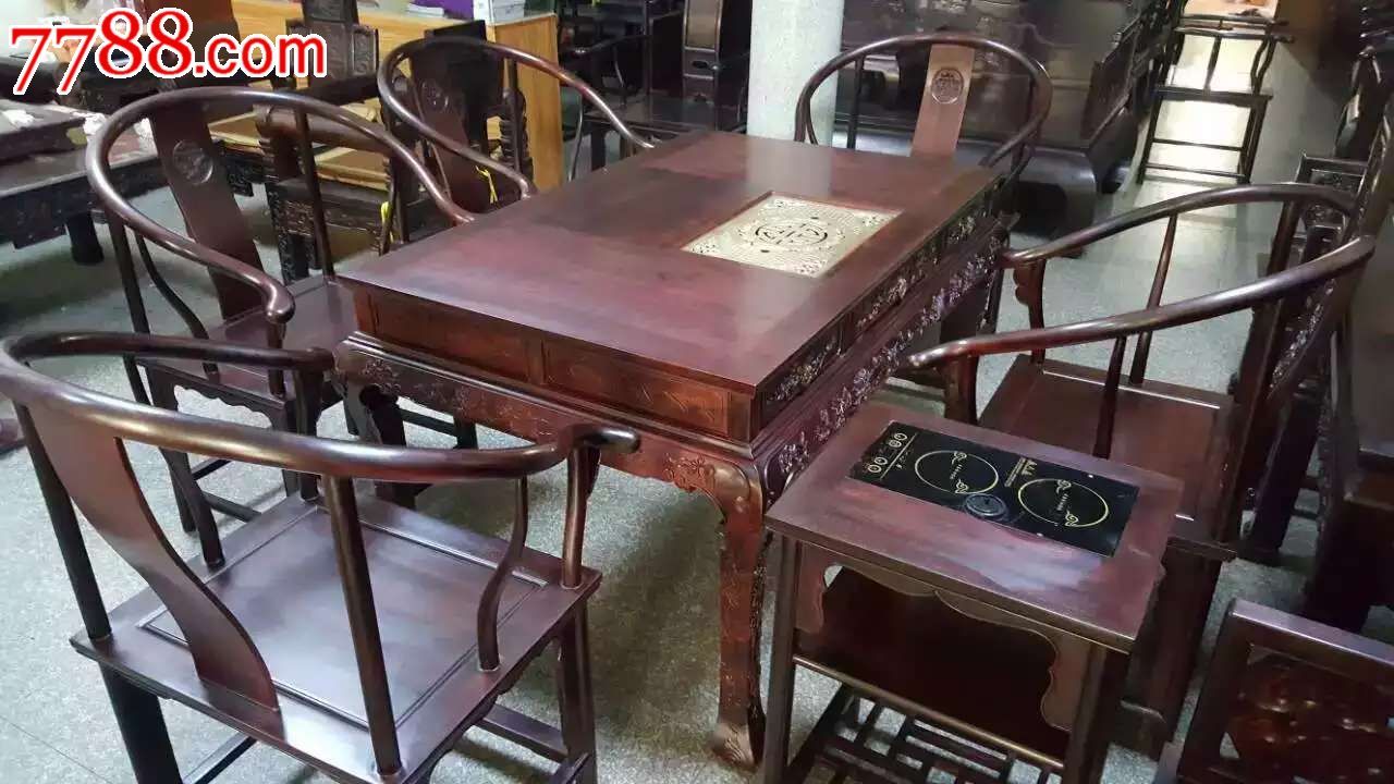 刚成品小叶紫檀茶桌七_其他木艺家具_景荣轩【7788