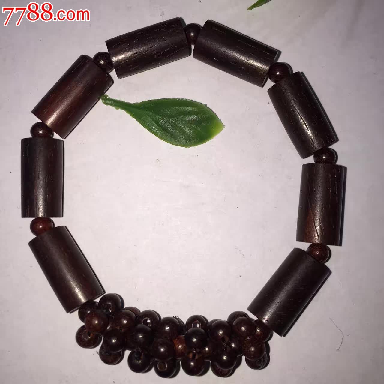印度小叶紫檀桶珠手串
