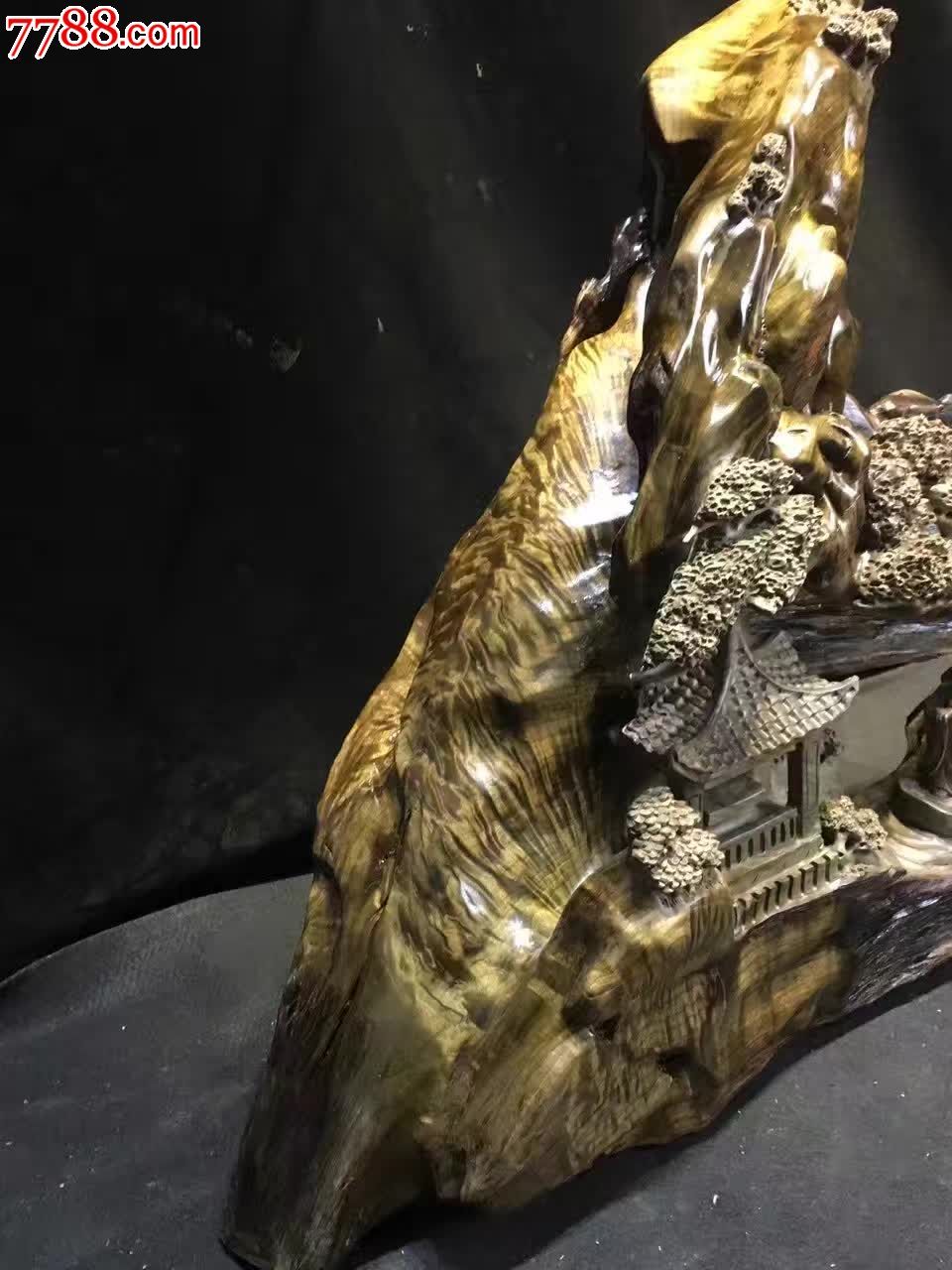 夜游阴沉金丝楠木雕工,其他根雕/木雕,其他根雕/木雕,其他木质,年代