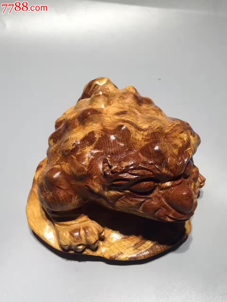 金蟾极品黑金光陈化蚂,其他根雕/木雕,其他根雕/木雕,其他木质,年代