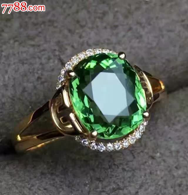 绿碧玺戒指天然绿碧玺_价格2736元【熙望工艺厂】_第1张_7788收藏