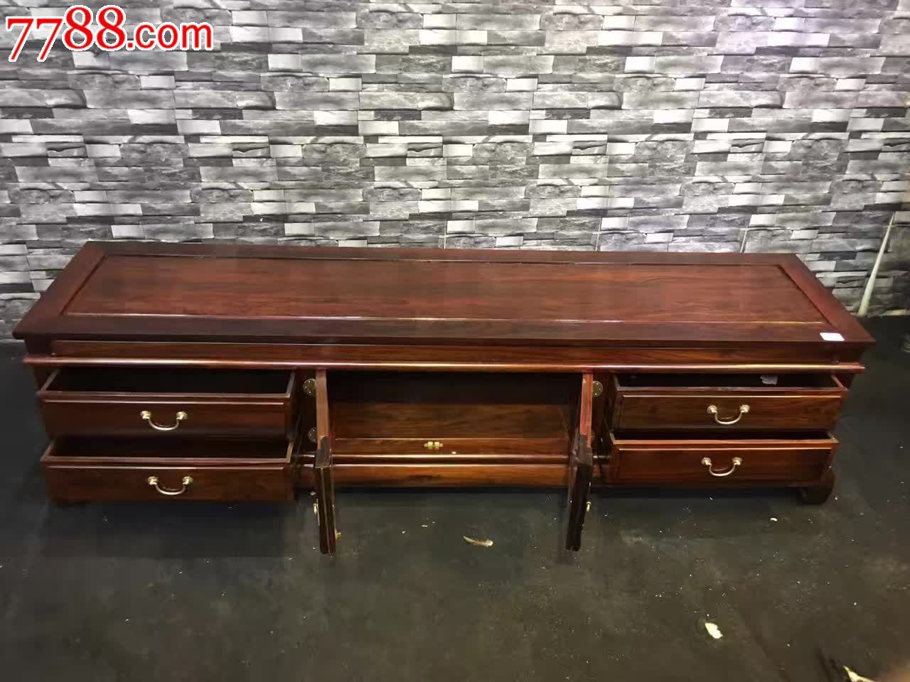 东非酸枝中式电视柜_议价【旺家红木家具】_第8张_7788收藏__中国收藏