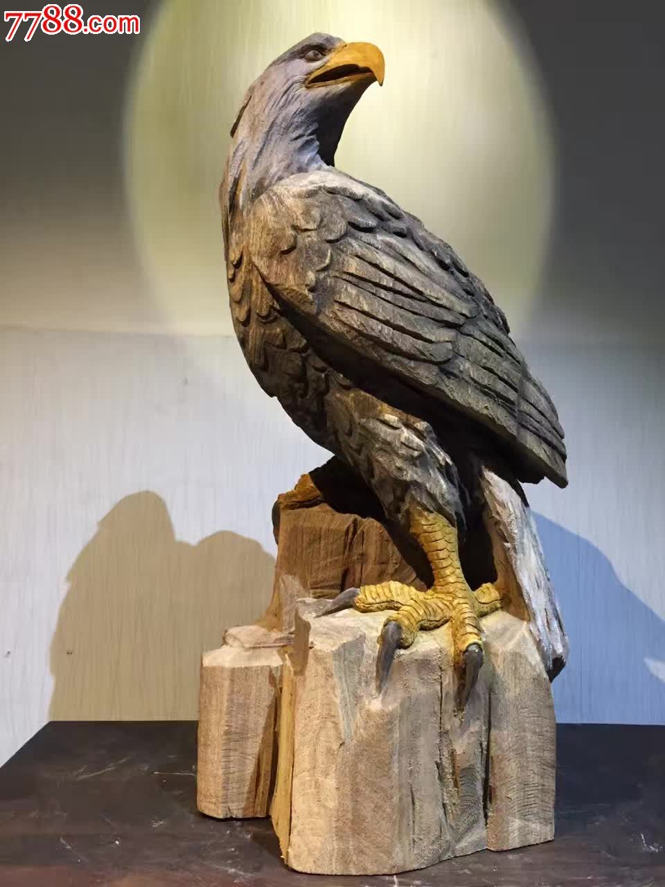 瞻远瞩材料马来西亚香_木雕摆件_博启根雕【