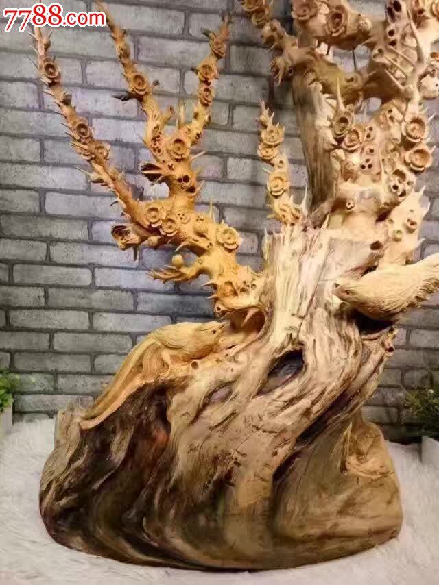 崖柏喜上眉梢崖柏精品_议价【根艺缘根雕】_第7张_7788收藏__中国收藏