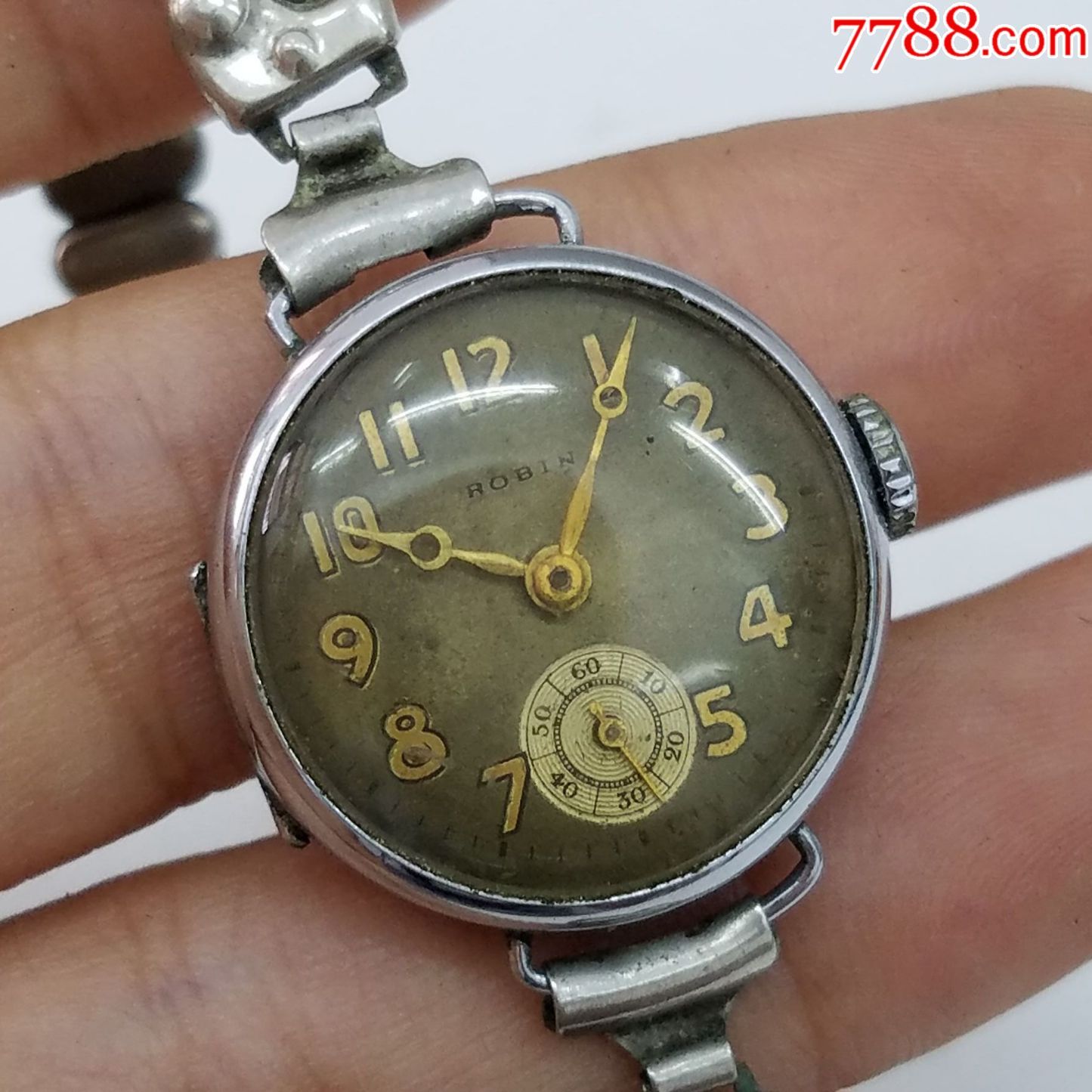 robin手动上链机械女表【"反斗星"翻盖王】【金针金刻度】【独特小