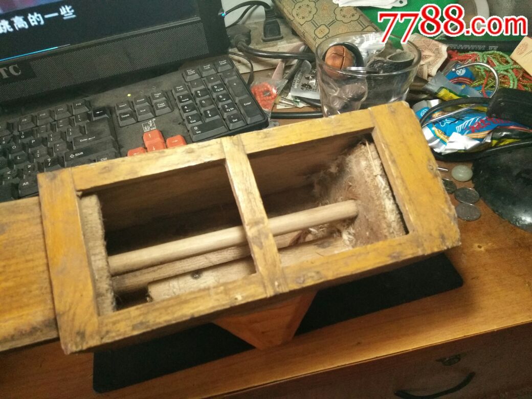怀旧,民俗,老中国最小的实用风箱,长22厘米