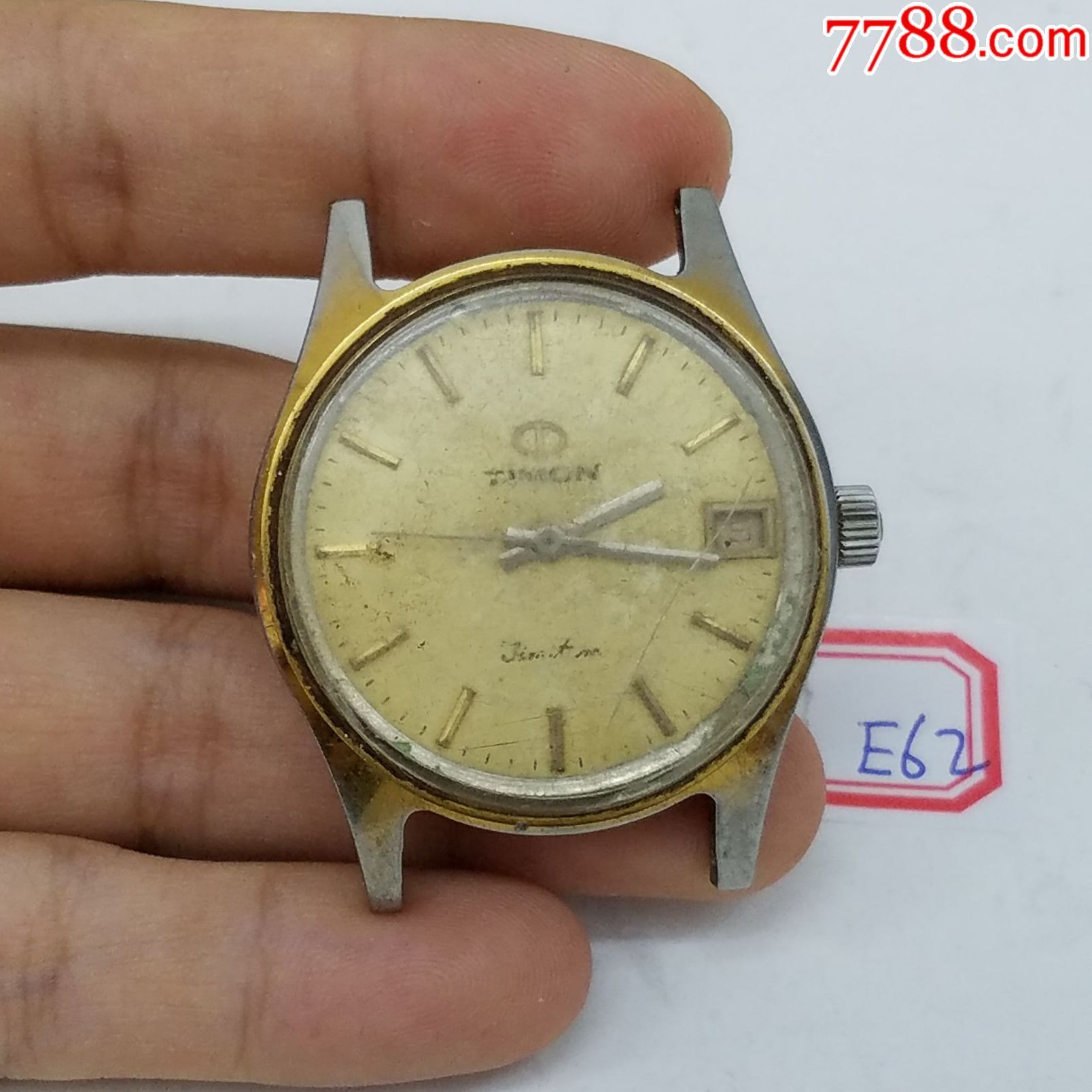 timon手动上链机械男表【机芯光亮】【能走时,能手动上链】