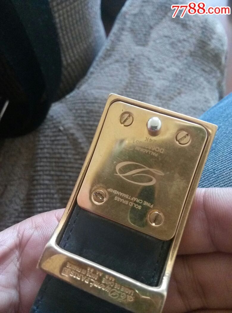 专柜正品都彭包金镶钻腰带