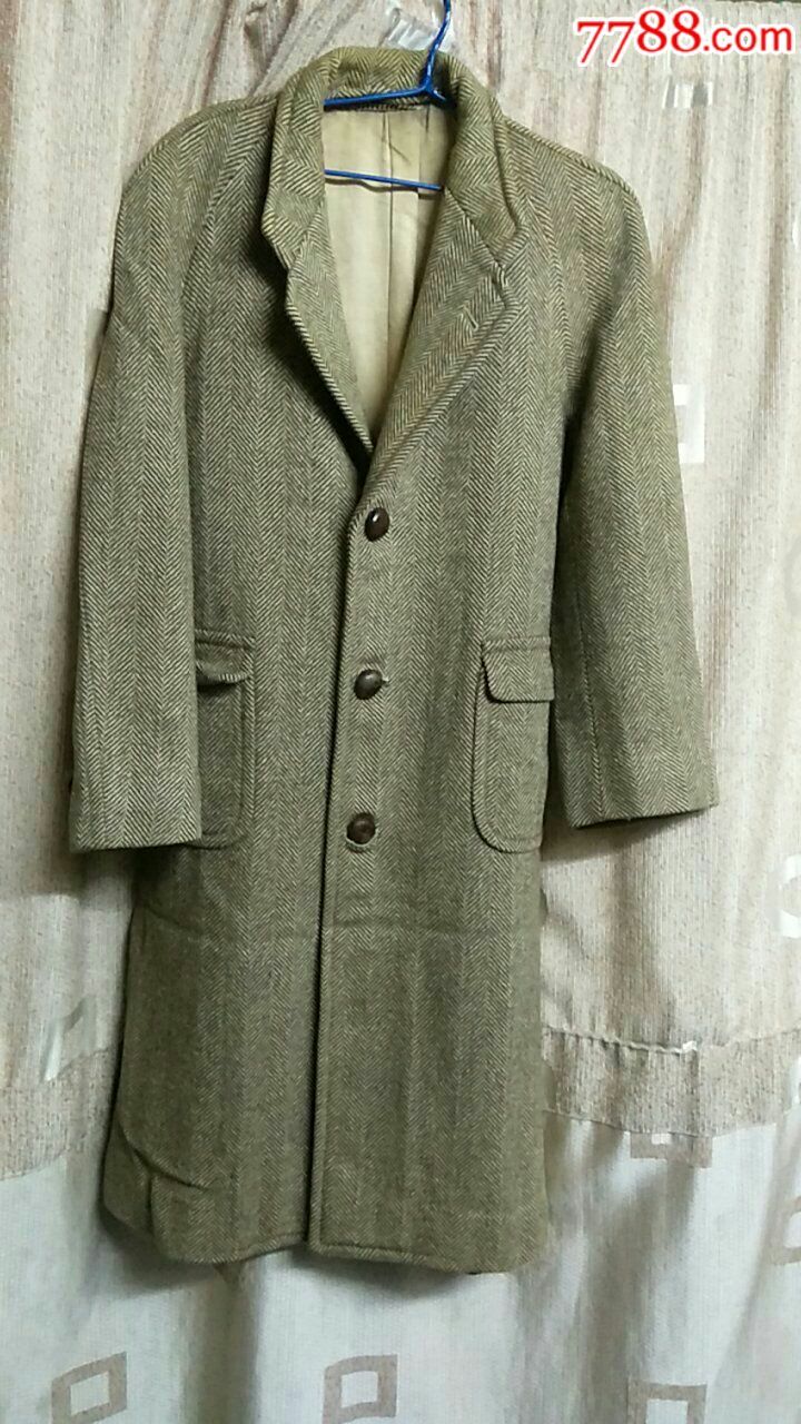 民国安联牌人字呢大衣