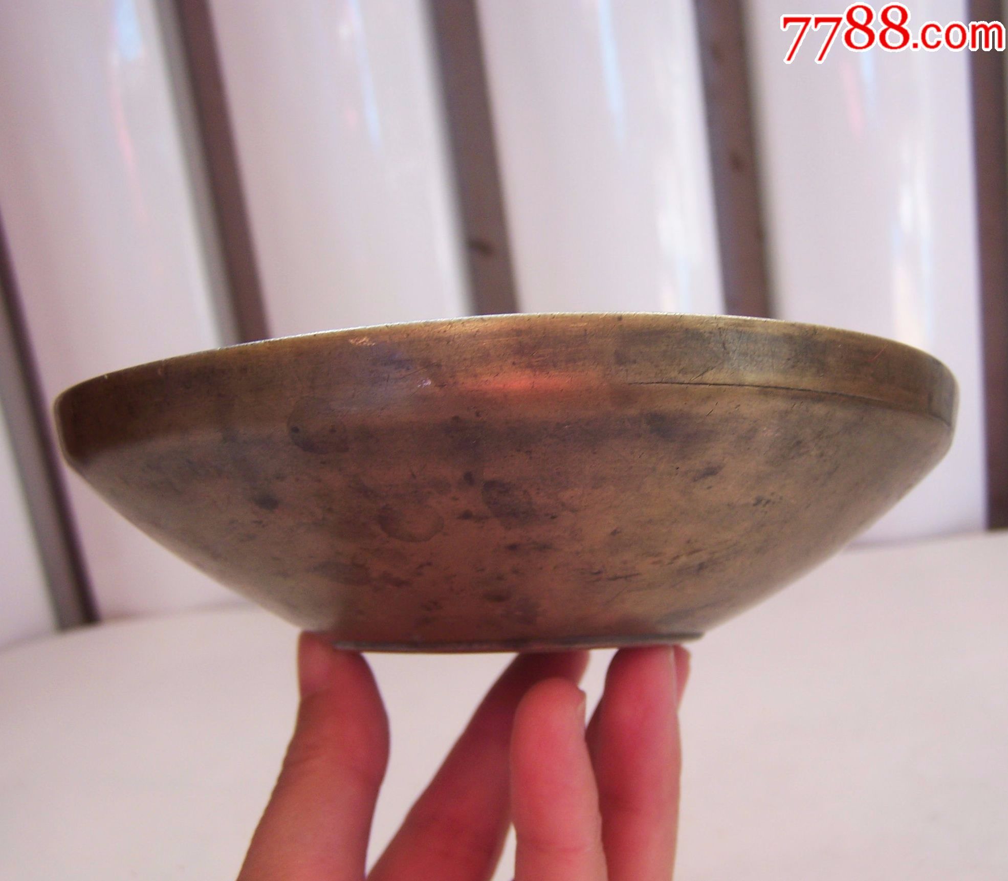 民国时期,老铜碗,完好,稀少,点图可放大