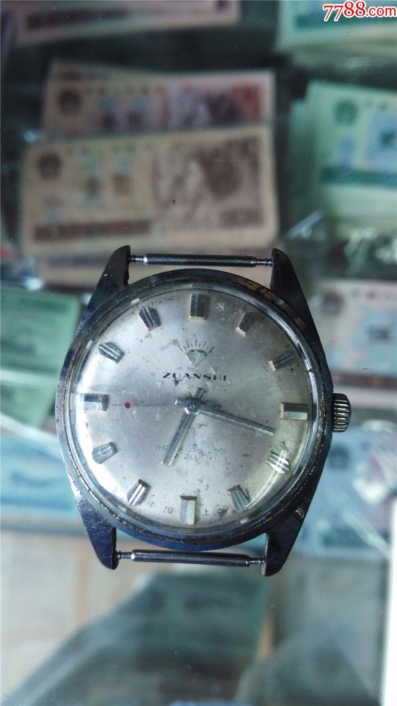 老款鼓盘钻石男机械表_手表/腕表_东收西藏阁【7788收藏__收藏热线】