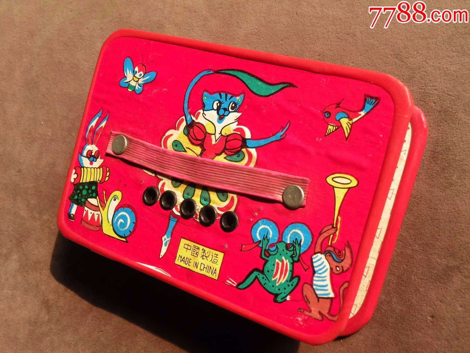 80年代儿童玩具手风琴全新库存