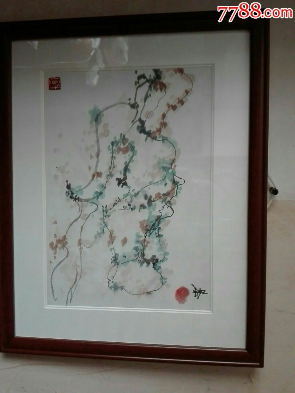 吳冠中山水畫_價(jià)格200元【百年老報(bào)館】_第1張_