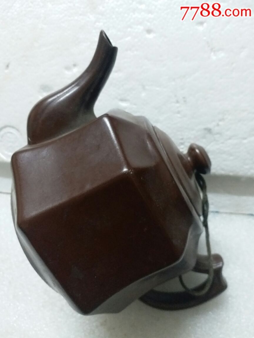 紫砂方壶无磕碰八角紫砂壶