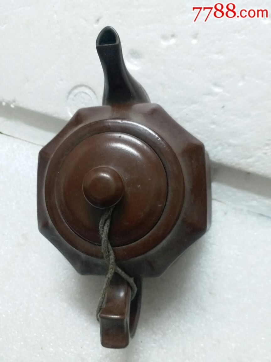 紫砂方壶无磕碰,八角紫砂壶