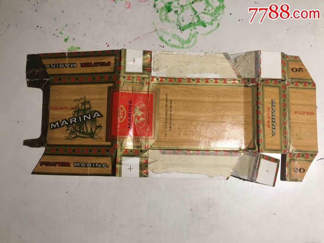 6070年代20支卡标--尼日利亚的烟公司【帆船】20171124