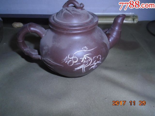 甘惠芳制竹三脱节壶嘴紫砂壶